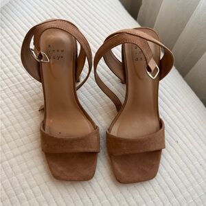 A New Day Women's Brown Heeled Sandals